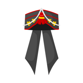 Ayam Korean traditional winter cap, headdress, hat clipart