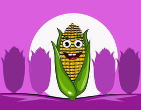 Funny Corn vector