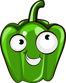 Funny Capsicum clipart