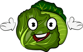 Funny Cabbage clipart