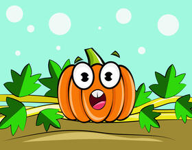 Funny Pumpkin vector