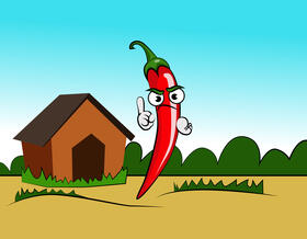 Funny Chilli vector