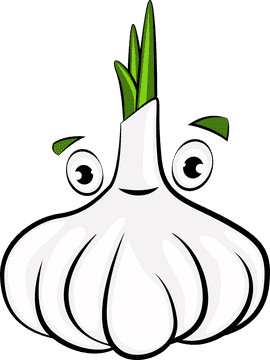 Funny Garlic clipart