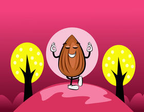 Funny Almond vector
