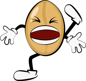 Funny peanut clipart