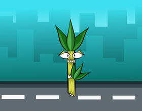 Funny Sugarcane vector
