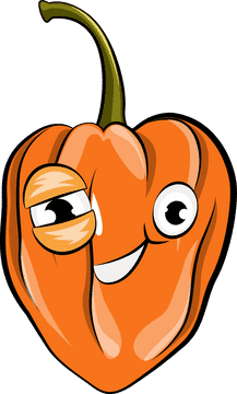 Funny Habanero chili clipart