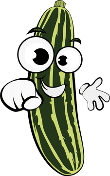 Funny Zucchini clipart