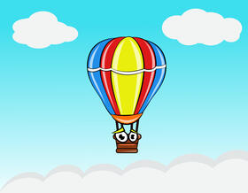 Funny Air Balloon vector