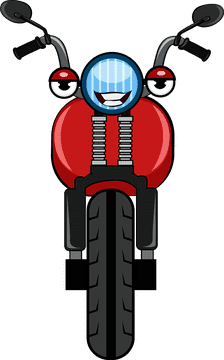 Funny Motorcycle clipart