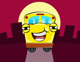 Funny School Bus vector