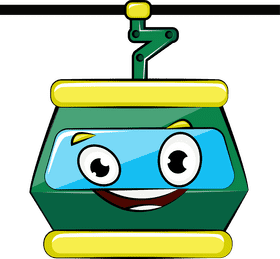 Funny Cable Car clipart