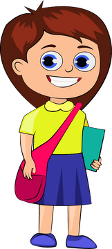 Cute Student clipart