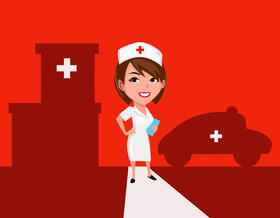 Cute Nurse vector
