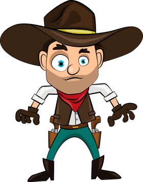 Funny Cowboy clipart