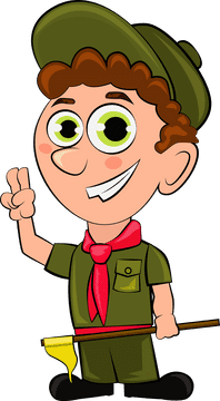 Cute Boy Scout clipart