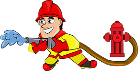 Cute Firefighter clipart