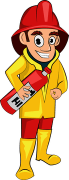 Firefighter clipart