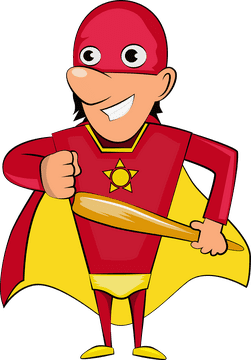Funny Superhero clipart