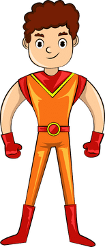 Cute Superhero clipart