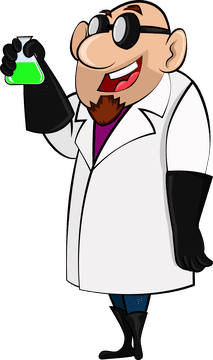 Funny Scientist clipart