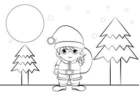 Precious Moments black and white vector