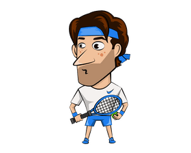 Tennis Player clipart