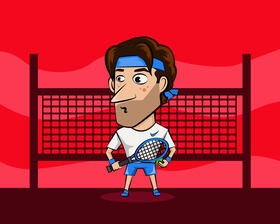 Tennis Player vector