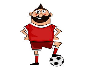 Football player clipart