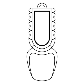 Swiss cowbell black and white clipart