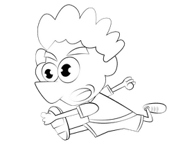Track and Field black and white clipart