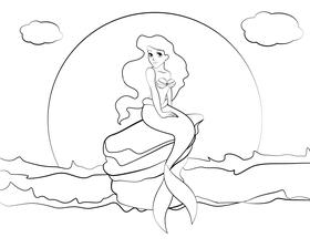 Ariel black and white vector