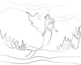 Ariel black and white vector