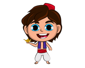 Cute Aladdin clipart