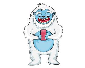 Cute Bigfoot clipart