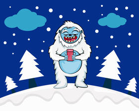 Cute Bigfoot vector