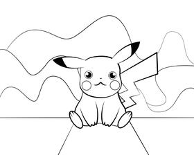 Pokemon black and white vector