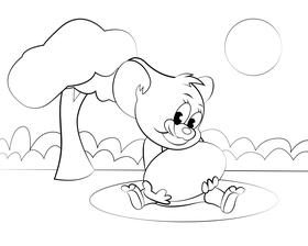 Jerry black and white vector