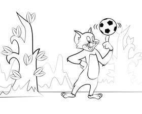 Tom black and white vector