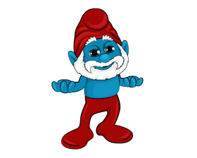Papa Smurf clipart