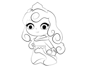 Aurora black and white clipart