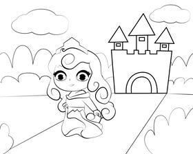 Aurora black and white vector