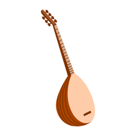 Baglama saz clipart