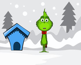 Cute Grinch vector