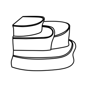 Pamukkale black and white clipart