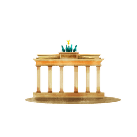 Brandenburg gate clipart