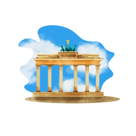 Brandenburg gate vector