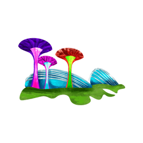 Gardens by the bay clipart