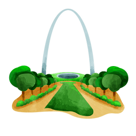 Gateway arch clipart