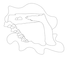 Niagara falls black and white clipart